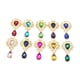 thumbnail image 4 of 10 Uds Adornos de Diamantes de Imitación BLESIY Botón de Diamante Metal Multicolor Espalda Plana, 4 of 8