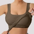 thumbnail image 2 of T-Shirts for Women,,Ladies Camisole with Chest Pad No Steel Rings Bottom Underwear Solid Color T-Shirt, 2 of 8