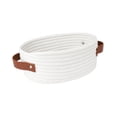 thumbnail image 3 of Cesta organizadora de almacenamiento, caja multiusos para ropa sucia con asas, cestas de cuerda de algodón para almacenamiento para mesita de noche y, 3 of 8