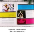 thumbnail image 2 of Matsuzay Juego de tiras de lectura, superposición de color ligera y exquisita, regla de seguimiento de marcapáginas resistente al desgaste, tarjeta Kits de experimentos de química ocho colores L, 2 of 6