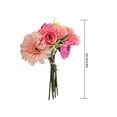 thumbnail image 2 of Ramo de flores artificiales Decoración floral para el hogar Ramo de simulación Fiesta de bodas Paquete de flores falsas, Rosa Yuarrent HA7944-03B, 2 of 6