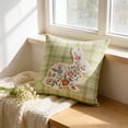 thumbnail image 6 of FeiFu Easter Bunny Embroidery Throw Pillow Cover Decorative Cushion Case for Living Room Bedroom Sofa Bed Couch Home Festival Decor, 6 of 6