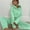 Green, variant on Lenago Two Piece Outfits Sweatsuits Sets Solid Hooded Long Sleeved Sweater Casual Two-piece Long Sleeved Hooded Suit Workout Joggers Suit