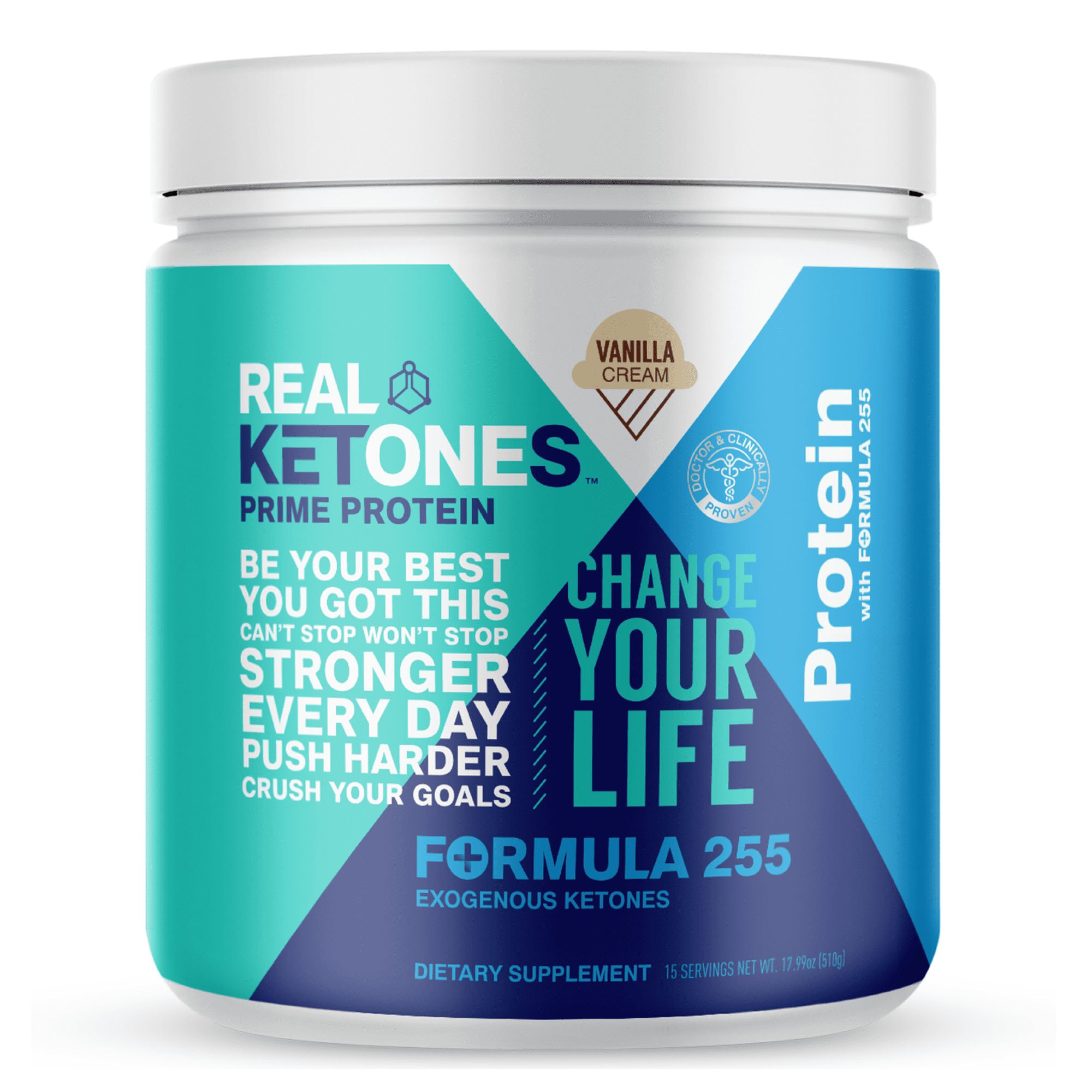 Real Ketones Prime Protein Powders Vanilla, 20 Ounces