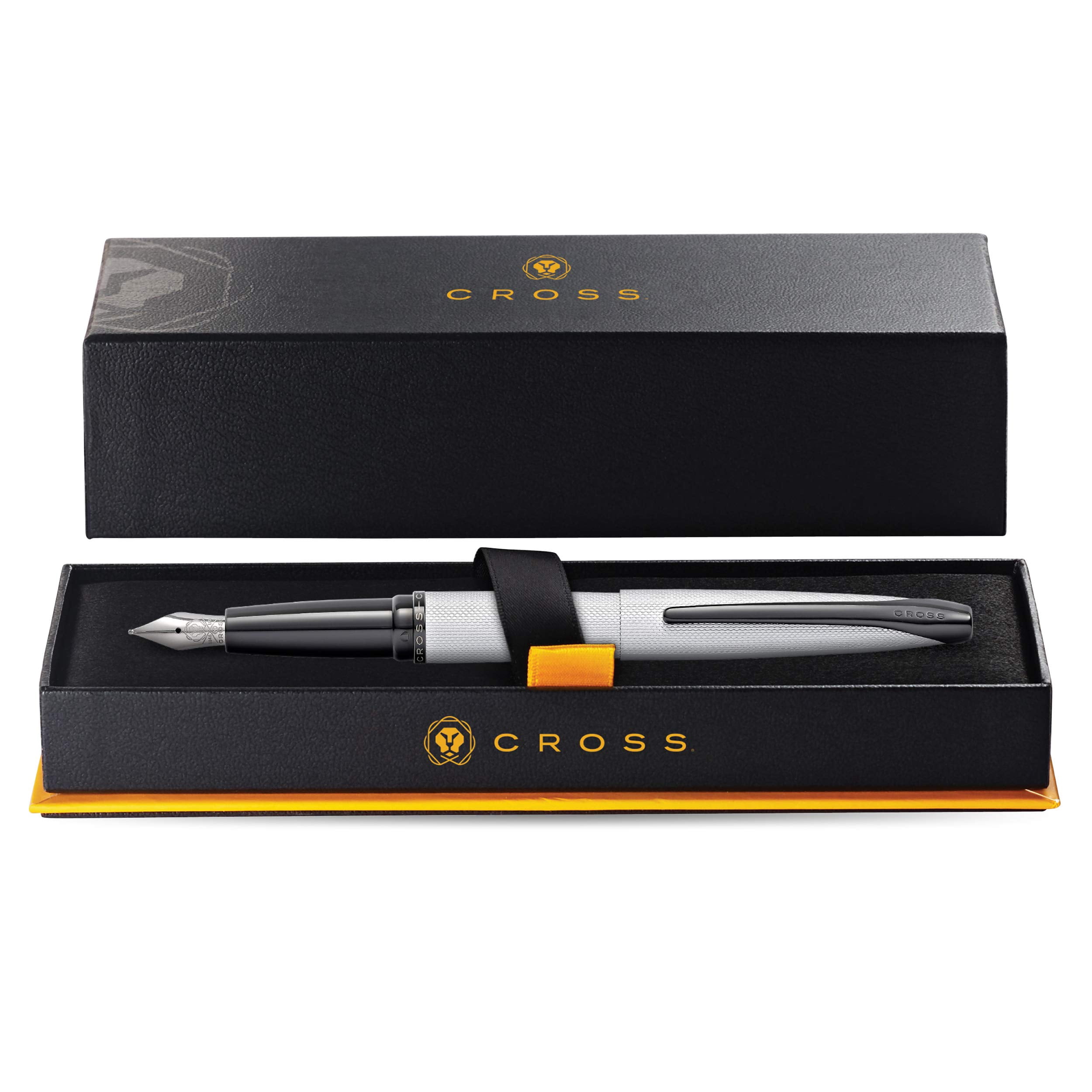 Cross ATX Brushed Chrome Medium Nib Fountain Pen