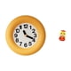 thumbnail image 1 of Juego de reloj de pared con reloj redondo de madera silencioso (sin ), estatua decorativa de serpiente, ideal para dormitorio, oficina o sala de, 1 of 8