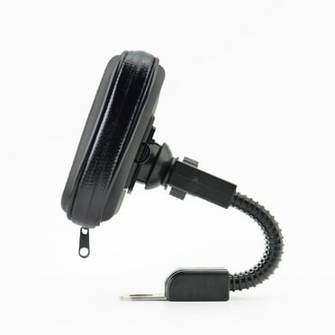 Masteelf  Cycling Phone Mount Waterproof Handlebar Holder for Bicycle Rearview Mirror Black