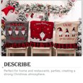 thumbnail image 2 of Naiovety Funda de silla de Navidad para hombre viejo sin rostro, funda de Navidad a prueba de polvo, funda antimacassar para sala de estar, Kits de decoración para fiestas Rojo, 2 of 6