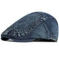 thumbnail image 5 of SikaFu Berets New Spring Autumn Hat Cap for Men Women Adjustable Ivy Newsboy Flat Cap Beret Hat Male Female Denim Beret Cap, 5 of 6