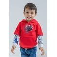thumbnail image 4 of Marvel Spider-Man Big Boys Fleece Hangdown Hoodie Red 14-16, 4 of 5