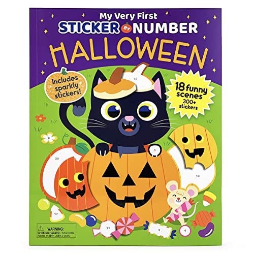 Pre-Owned Halloween: My Very First Sticker by Number (Paperback) 1646388291 9781646388295