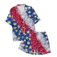 thumbnail image 1 of Ensemble de Pyjama d'Été pour Garçons et Filles Imprimé Jour de l'Indépendance Manches Courtes T-Shirt Short Vêtements pour Enfants, 1 of 7