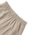 thumbnail image 6 of Outfmvch Mini Skirt Pencil Skirt Wrap Skorts Womens Jean Shorts Elastic Waist Knee Length Wide Leg Shorts Work Shorts Sports Shorts Womens Athletic Shorts Beige L, 6 of 9