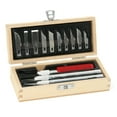 thumbnail image 3 of X-Acto Basic Knife Set, Craft Knife, Includes Wooden Storage Chest, 16 Piece Set, 3 of 5