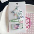 thumbnail image 3 of Sanrio-Juego de pinzas para el pelo de 3 piezas, accesorios para el cabello acrílicos de dibujos animados, Kuromi Cinnamoroll Melody Purin Bangs, horquilla, regalos para niñas, 3 of 3