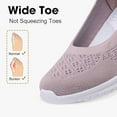 thumbnail image 4 of Womens Mesh Flats Slip on Loafers Shoes Breathable Comfortable Walking Sneakers Casual Work Nurse Shoes, 4 of 6