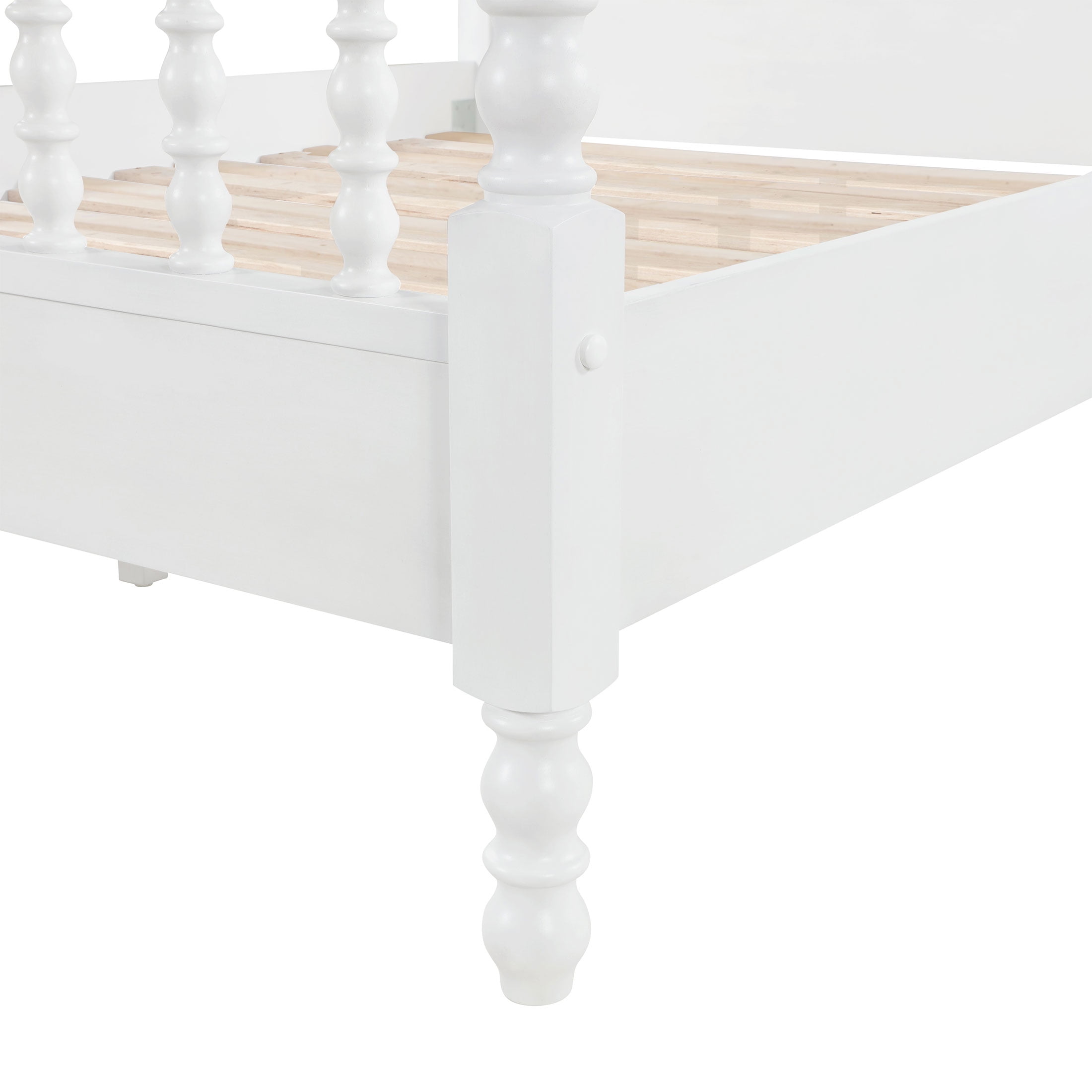 Pioneer Woman Harper Queen-Size Spindle Bed, White