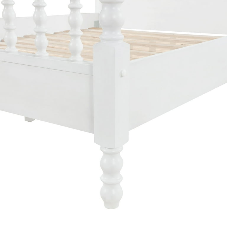 Pioneer Woman Harper Queen-Size Spindle Bed, White - Walmart.com