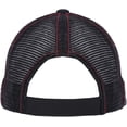 thumbnail image 3 of Checkered Flag Mens Ford Mustang Sport Adjustable Black & Red Mesh Back Cap, 3 of 3