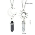 thumbnail image 5 of Milue 2 Pieces Hexagonal Crystal Couple Necklace for Women Party Gift Jewelry, 5 of 16