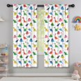 thumbnail image 5 of Blackout Kids Curtains,Colorful Dinosaur Assortment Pattern Childrens Insulated Curtains Set Of 2,Bedroom Essentials,Toddler Room Decor 42"x63", 5 of 5