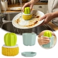 thumbnail image 2 of SIfdSeng Get it Fast Comfort Grip Soap Dispensing Kitchen Scrub Soap Dispensing Dish Brush Replaceable Cleaning Brush Dispenser Has Non Handle for Cleaning Dishes Pans, 2 of 6