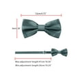 thumbnail image 4 of Men's Bow Ties, Holzlrgus Pre-Tied Adjustable Strap Tuxedo Bowties, 4 of 5