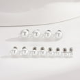 thumbnail image 6 of Turandoss 6 Pairs Pearl Stud Earrings Set for Women 925 Sterling Silver Post Hypoallergenic Tiny Flatback Piercings Jewelry Set for for Women Teen Girls Her, 6 of 8