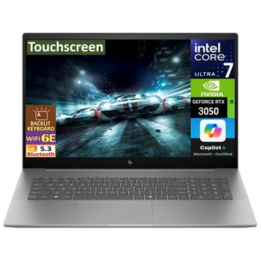 HP ENVY Business Laptop 17.3in Touchscreen IPS FHD Display (Intel Core Ultra 7 155U, 32GB DDR5, 2TB PCIe SSD, GeForce RTX 3050, Backlit KB, 2 Thunderbolt 4, WiFi 6E, Webcam, Bluetooth 5.3, Win 11 Pro)