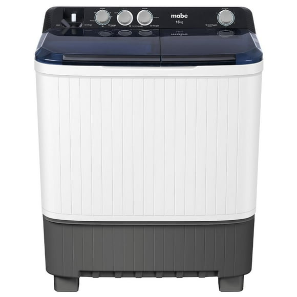 Lavadora SEMIAUTOMÁTICA Mabe LMDX6124HBAB0 DOBLE TINA 16 KILOS BLANCA