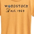 thumbnail image 3 of Peanuts - Woodstock 1969 - Women's Short Sleeve Graphic T-Shirt, 3 of 7