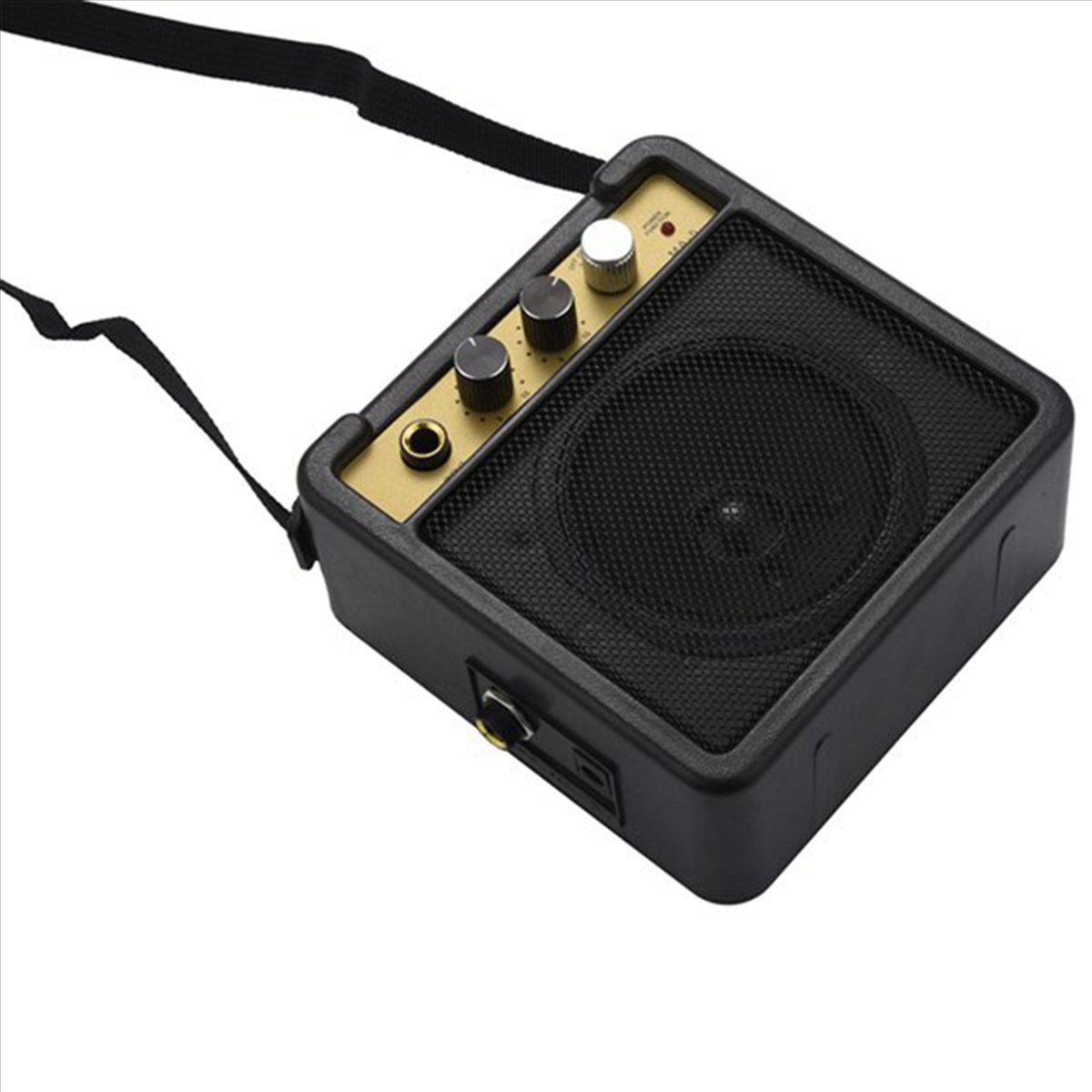 2X Mini Guitar Amplifier Amp Speaker 5W with 6.35mm Input 1/4 Inch Headphone Output Supports Volume Tone Adjustment