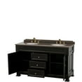 thumbnail image 3 of Wyndham Collection Wcvtrad60dibunomxx Andover 60" Free Standing Double Basin Vanity Set -, 3 of 3