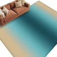 thumbnail image 2 of Teal Green Khaki Ombre Area Rugs 6x9 for Living Room, Modern Abstract Art Gradient Non Slip Washable Rug Runner, Low Pile Indoor Floor Carpet Mat Bathroom Rugs for Bedroom, Kids Room, 2 of 9