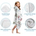 thumbnail image 7 of White Christmas Snowman Pattern Hooded Bath Towel，50"x30" for Ages 3 To 12 Kids, Quick Dry Lightweight Soft Microfiber Hood Beach Towel Cover Up for Kids, 7 of 7