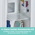 thumbnail image 2 of Lockermate By Bostitch 4-Piece Locker Kit with 12" Stac-A-Shelf, White, 2 of 7