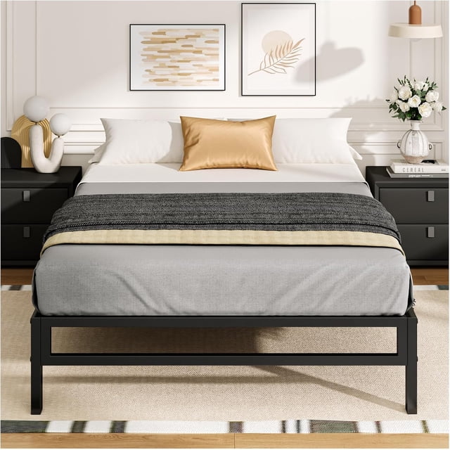 Base de Cama Individual,Base de Cama de Acero Inoxidable,Soporte de Listones metálicos,Espacio de Almacenamiento Debajo de la Cama 27cm, (Individual)