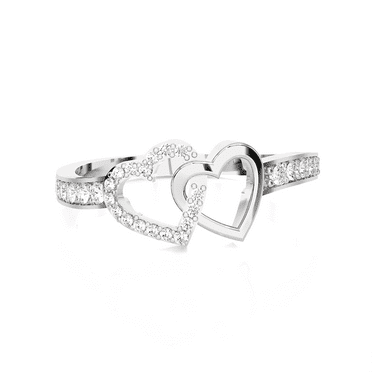 1/6 ctw Round Lab Grown Diamond Ring in Sterling Silver