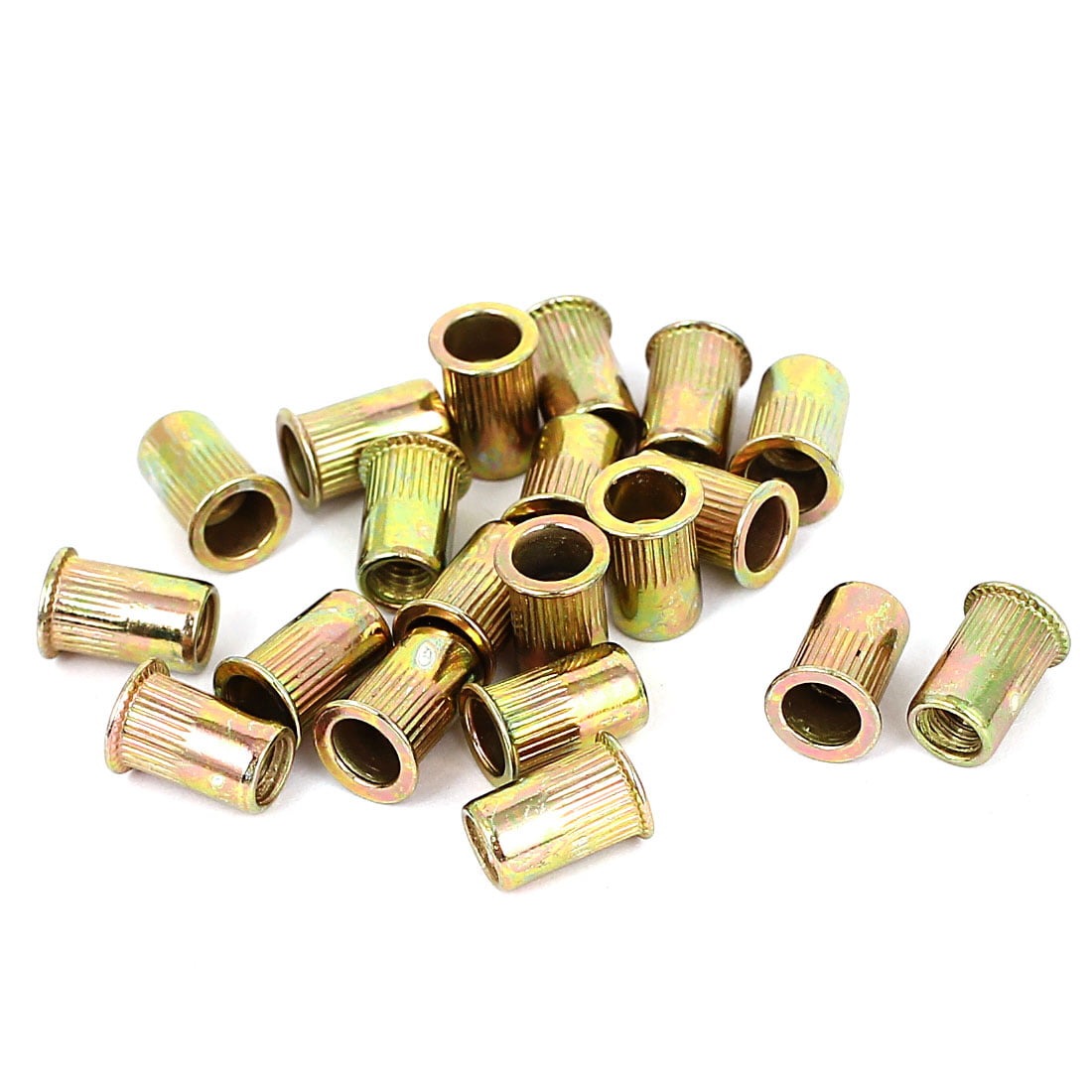 Pack of 10 Nutserts M4 Cylindrical Steel Large Head Rivnuts Blind Nuts Rivet Nuts 