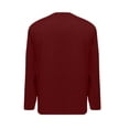thumbnail image 7 of RYDCOT Mens V-Neck Breathable Long Sleeve T Shirts Casual Fashion Longline Shirt Tee for Men Wine, 7 of 7