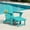 Aruba, variant on KINGYES Folding Adjustable Adirondack Chair with Retractable Ottoman & 2 Cup Holders for Patio Garden, Black