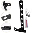 thumbnail image 1 of BEADCEST 1Pcs Wall-mounted Aluminum Alloy Hanging Rods for Clothes in Black, 1 of 8