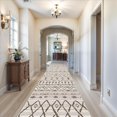 thumbnail image 2 of Extra Long Hallway Runner Rug: Home Runners for Porch Entryway Living Room Dining Room - Stain and Water Resistant Rugs with Non-Slip Backing - Soft Low-Pile Moroccan Carpet 12ft Beige Dusty Pink, 2 of 5