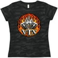 thumbnail image 3 of Inktastic VTX Flaming Motor Women's T-Shirt, 3 of 5