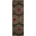 thumbnail image 5 of SAFAVIEH Soho Adeline Floral Wool Area Rug, Coffee/Brown, 7'6" x 9'6", 5 of 9