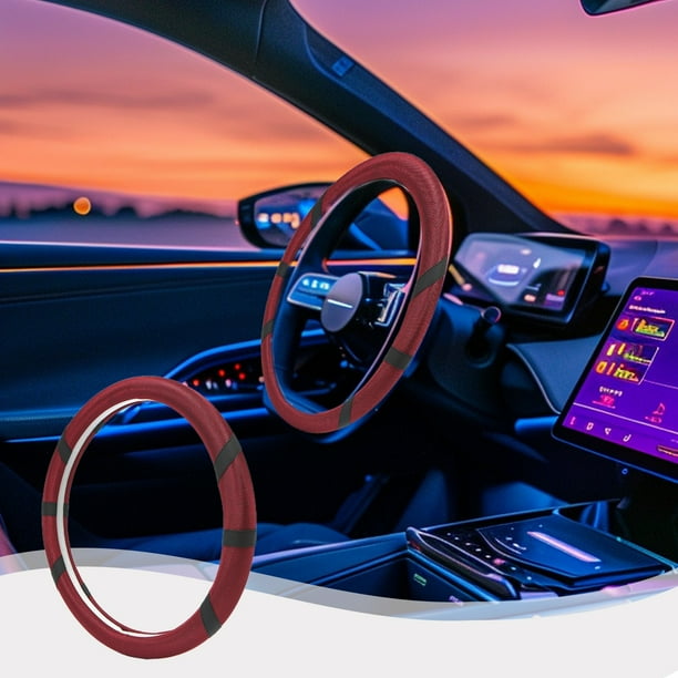 Funda para volante de coche, antideslizante, fina, para volante deportivo
