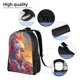 thumbnail image 5 of Fotbe Meditating Cute Horse Mochila de Viaje para Laptop, Mochila Ejecutiva Delgada y Resistente 15.6", 5 of 8