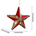 thumbnail image 3 of CuiLiyq Christmas Star Tree Topper Star, for Xmas Tree Decor, Christmas Pendant with Lanyard Hanging Xmas Ornaments for Christmas Car Decor, 3 of 6