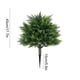 thumbnail image 3 of Árboles topiarios artificiales de cedro para exteriores con estaca | Arbustos artificiales de 65 cm para decoración de jardín, patio, porche y entrada, 3 of 6