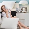 thumbnail image 1 of Alarm Clock,Led Small Digital Alarm Clock For Bedrooms,USB Charging Mirror Electronic Digital Alarm Clock LED Display Electronic Clock 6.5 Inch Large Screen Home and Office Electronic Alarm Clock, 1 of 8